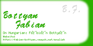 bottyan fabian business card